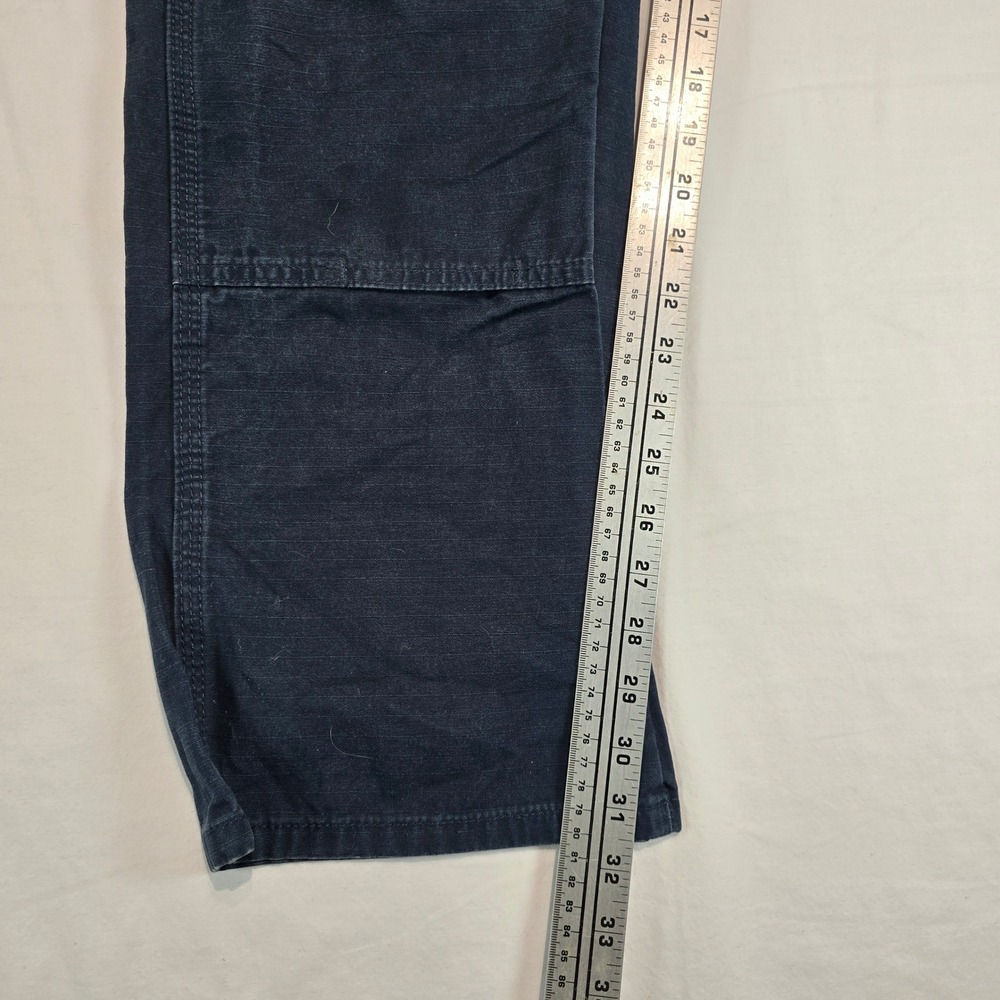 Wrangler Riggs Workwear Mens Navy Blue Ripstop Cargo Pants 35x32 103W060NY - Picture 13 of 16